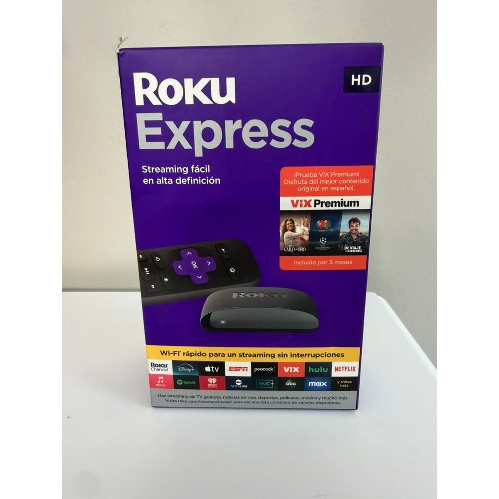 Roku Express HD Streaming Media Player 3960RS Black NWT